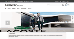 Desktop Screenshot of barnetomodas.com